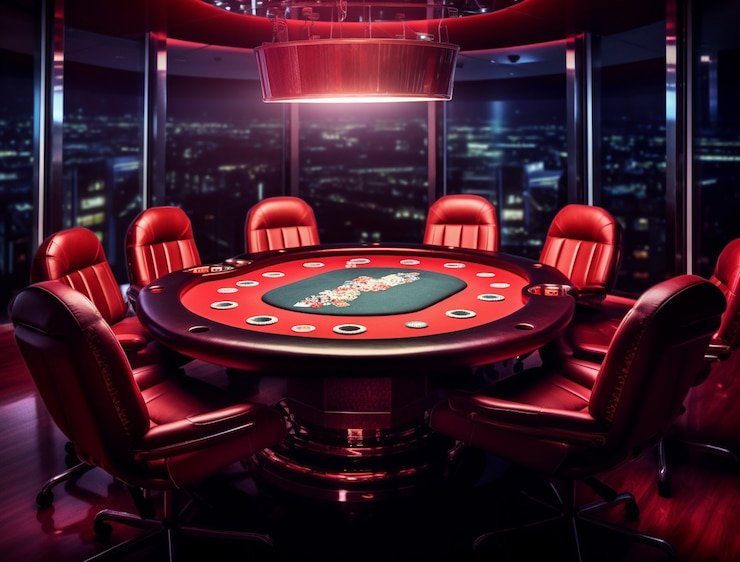 Baccarat betting area with Player Banker Tie options